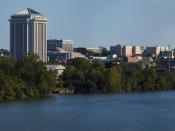 English: Panorama of downtown Montgomery, Alabama Español: Panorama de Montgomery, Alabama