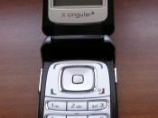 The Nokia 6102i from Cingular Wireless opened up.