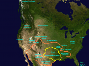 English: A map of North America in Walter M. Miller's A Canticle for Leibowitz. Specifically, the map depicts the territorial arrangement in 3174, during the time frame of 