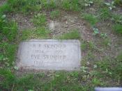 Grave of B.F. Skinner and his wife, Mount Auburn Cemetery, Cambridge, Massachusetts