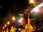 English: Hindu ritual in Varanasi