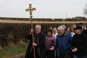 English: St Patrick's Day Inter Church procession, Saul Road, Downpatrick, County Down, Northern Ireland, March 2010