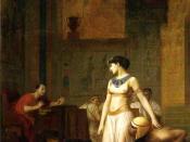 Cleopatra and Julius Caesar. Painting by Jean-Léon Gérôme