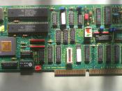 English: This is a 1987 Madge Networks Token Ring 4/16Mbps switchable Network Interface card. It can be slotted in any ISA compatible bus.