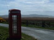 English: Long Distance Call. Remote communication on Islay
