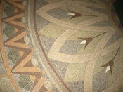 Detail of a terrazzo floor in Severance Hall