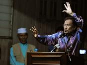 English: P36: Kubang Ikan, Kuala Terengganu. Anwar Ibrahim campaigning.