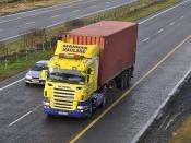 Mangan Haulage Straffan Co. Kildare with a 2005 Scania R470 and Container