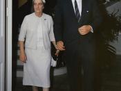 English: Israeli foreign minister Golda Meir visiting President Kennedy עברית: ראה
