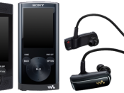 English: Line up of Sony Walkman series been sold in USA (2011). From the left S, E, W series.