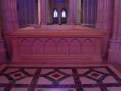 The final resting place of Woodrow Wilson at the Washington National Cathedral