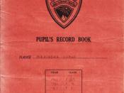 BBBS Pupils Record Book