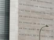 The Newseum's Five (5) freedoms guaranteed by the First Amendment ot the US Constitution. 1. Freedom of Religion 2. Freedom of Speech 3. Freedom of the Press 4. Freedom of Assembly Peaceably 5. Freedom to Petition the Governement for Grievances (Opening A