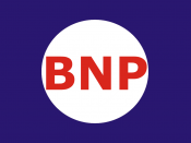 Banner associated with the British National Party.