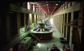 Hoover Dam hydroelectric generators 1991 Scan of a negative