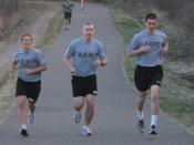Soldiers wearing the Army Physical Fitness Uniform