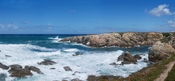 English: The waves at Porto Covo, west coast of Portugal. Stitch of four photos. Français : Des vagues à Porto Covo, côte Ouest du Portugal. Panorama composé de 4 photos.