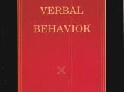 Cover of Verbal Behavior by B.F.Skinner