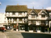 English: Historic buildings in Ludlow
