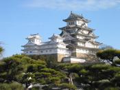 photo of Himeji Castle The Keep Towers(view from Nisi-no-maru) Bahasa Indonesia: Istana Himeji dilihat dari wilayah Nishinomaru