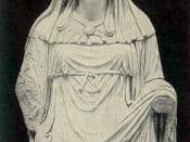 From the statue in Rome. Costume of a chief vestal (virgo vestalis maxima).