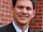 Photo of UK government minister David Miliband. Picture is a detail from a larger photograph taken on the 11th of April, 2007, in Hulme, Manchester, UK. - This photo should be used for the Wikipedia profile of David Miliband.