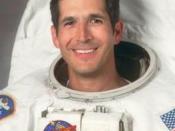 English: John Herrington, American business executive, former US Navy officer and former NASA astronaut. He is a veteran of one Space Shuttle mission. He is the first enrolled member of a Native American tribe to fly in space.