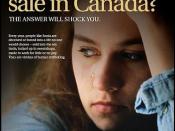 A human trafficking awareness poster from the Canadian Department of Justice.