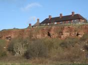 English: Sneinton Cliffs The result of clay quarrying for the formerly extensive brick manufacturing industry in East Nottingham