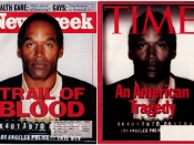 O.J. Simpson on the cover of Newsweek and TIME.