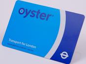 English: Oystercard for the London Underground Deutsch: Oystercard der Londoner Underground
