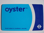 A Transport for London, Oyster smart card