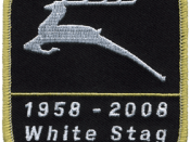 Patch commemorating the 50th anniversary of the White Stag program in 2008.