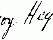English: Signature of Georg Heym