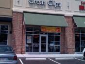 English: A picture I took of my local Great Clips Salon (Long Lake, Delaware), feel free to use for anything.