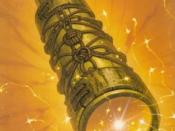 The cover of the book The Amber Spyglass.