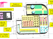 Plan of a typical reverse osmosis desalination plant