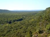 The Porcupine Mountains on the Upper Peninsula of Michigan