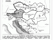 English: Drafted borders of Austria-Hungary in the Treaty of Trianon and Saint Germain.