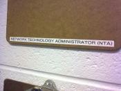 Network technology administrator (NTA)