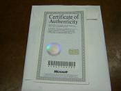MS-DOS 6.22 certificate of authenticity