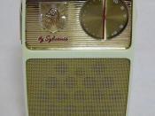 Golden Shield by Sylvania Transistor Radio, Model 2809, Circa 1960