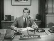 English: Edward R. Murrow discuss the ideological battle between U.S. and Soviet Union in a Cold War propaganda broadcast.