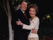 Former President Ronald Reagan and First Lady Nancy Reagan in Los Angeles, California