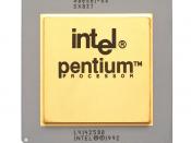 English: CPU Intel Pentium A80501 with GoldCap, 66 MHz, Vcore = 5V, SX837 = with FDIV-Bug