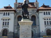 Statue of Ovid and National History Museum in Constantza