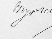 English: Signature of Ivan Turgenev
