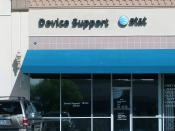 An AT&T Mobility Device Support Center in Las Vegas, Nevada. AT&T provides certain types of technical support for its mobile phones through these centers.