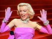 Cropped screenshot of Marilyn Monroe from the trailer for the film Gentlemen Prefer Blondes