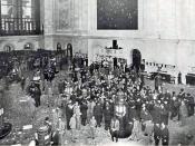 English: The floor of the New York Stock Exchange published in 1908.